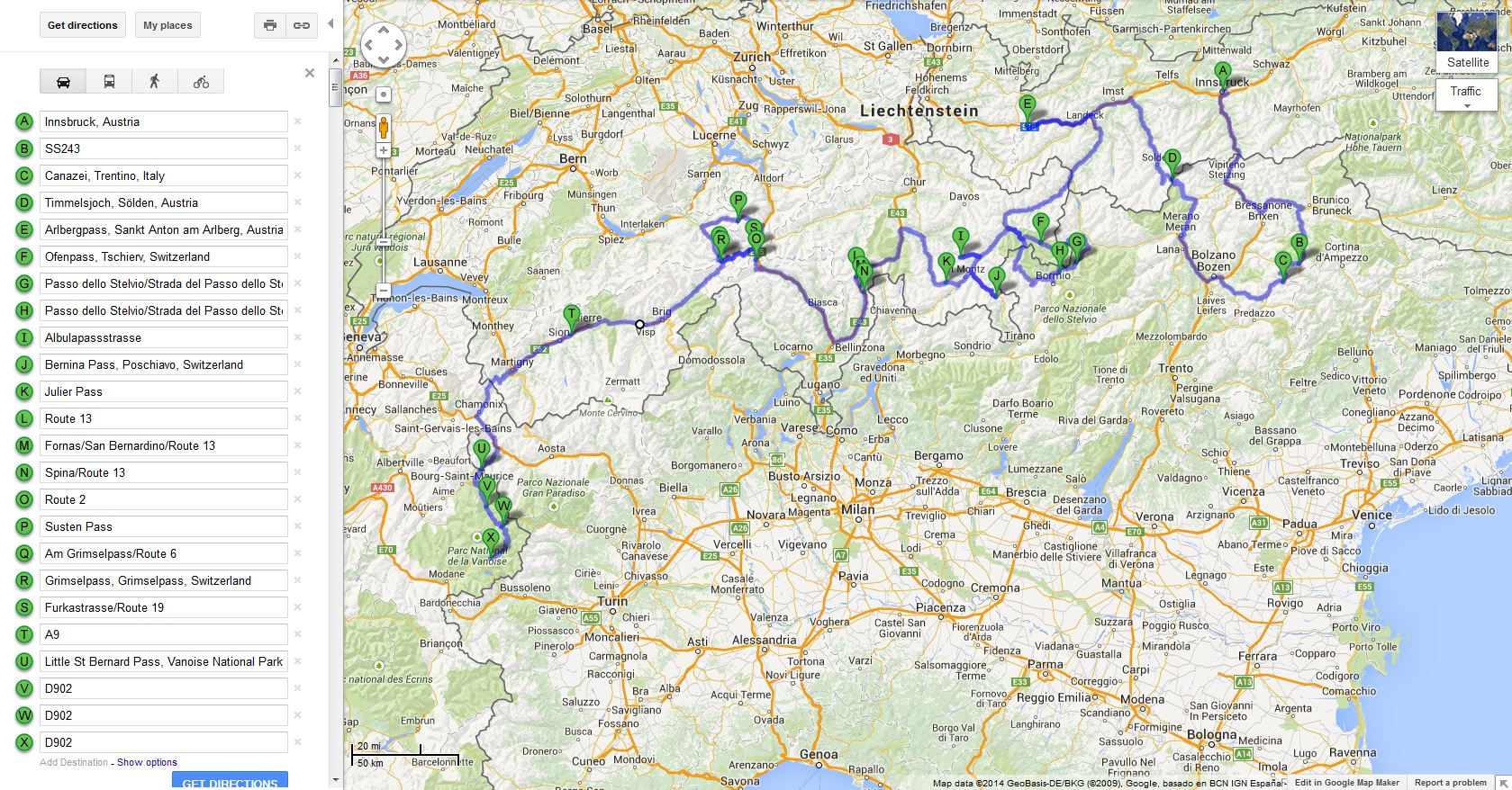 Innsbruck to Val D'Isere with a lot of passes. Map included. - Page 1 - Roads - PistonHeads
