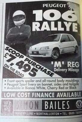 RE: Peugeot 106 Rallye: Spotted - Page 1 - General Gassing - PistonHeads