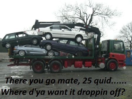 Towing not road legal car on road with rope - Page 1 - Speed, Plod & the Law - PistonHeads