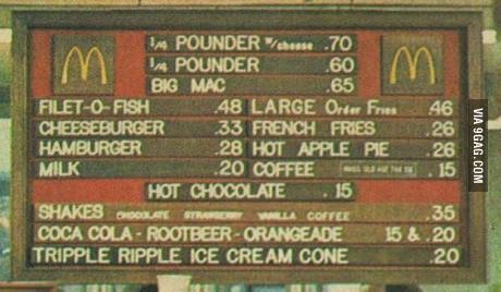Historical McDonalds pricing. - Page 2 - Food, Drink & Restaurants - PistonHeads