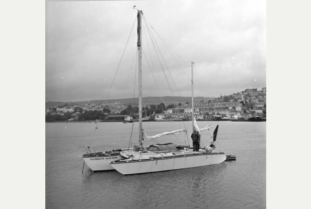 A black and white photo of a sailboat in the water - Pistonheads