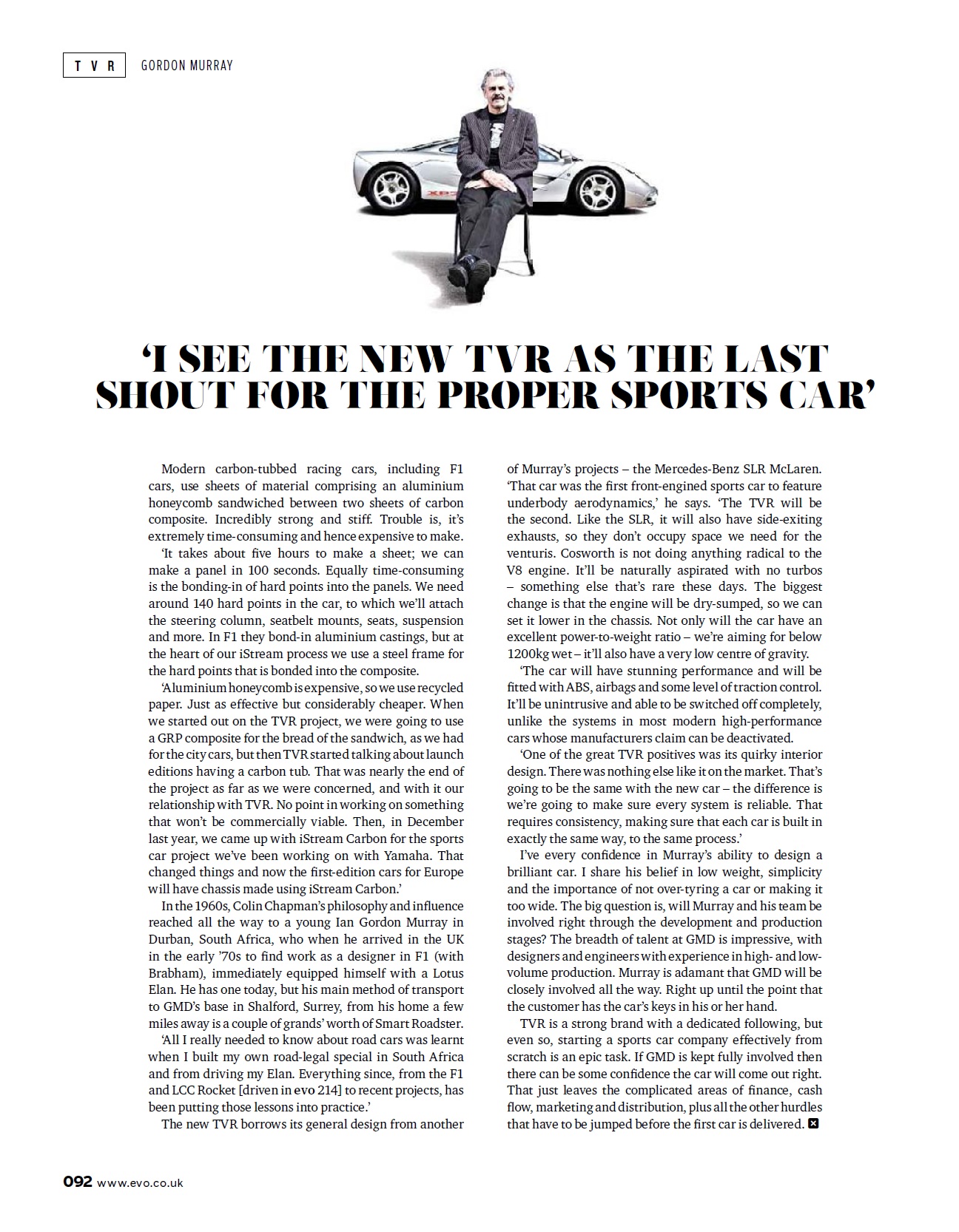 EVO - Editorial and 10 pages on TVR - Page 1 - General TVR Stuff & Gossip - PistonHeads