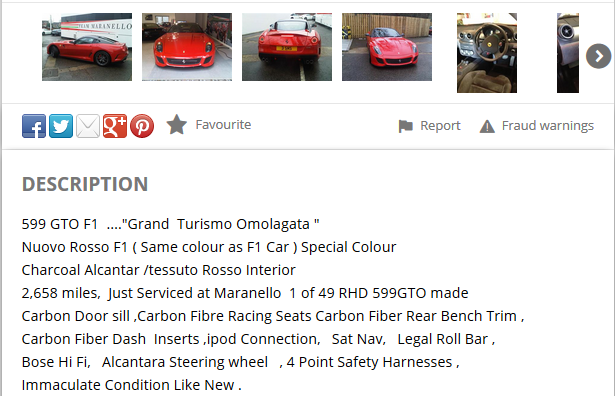 Lots of 599 GTOs for sale - why? - Page 2 - Ferrari V12 - PistonHeads