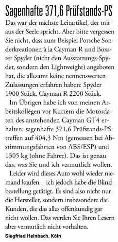Cayman GT4 - Porsche now accepting deposits. (Jan 2015.) - Page 8 - Boxster/Cayman - PistonHeads