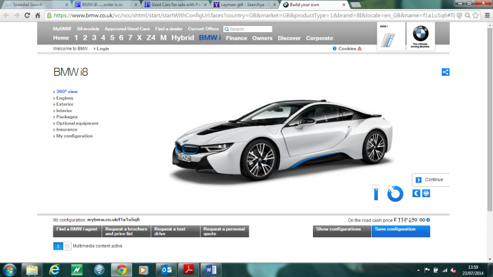 BMW i8......order is in. - Page 1 - BMW General - PistonHeads