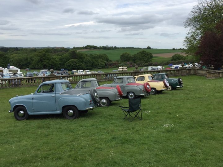 A group of trucks parked in a field - Pistonheads