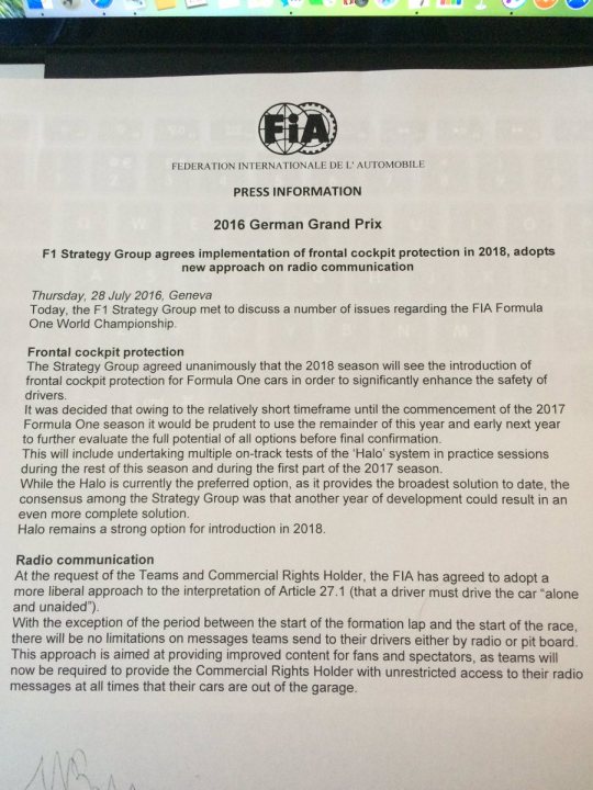 The Official 2016 German Grand Prix Thread **Spoilers** - Page 41 - Formula 1 - PistonHeads