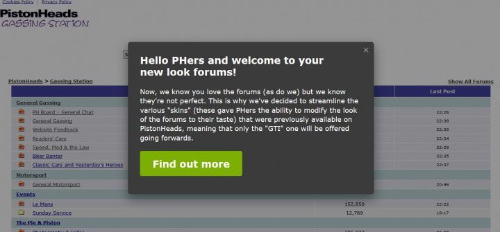 Hello PHers and welcome to your new look forums! - Page 132 - Website Feedback - PistonHeads