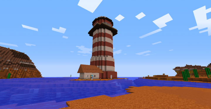 A lighthouse on a beach near a body of water - Pistonheads