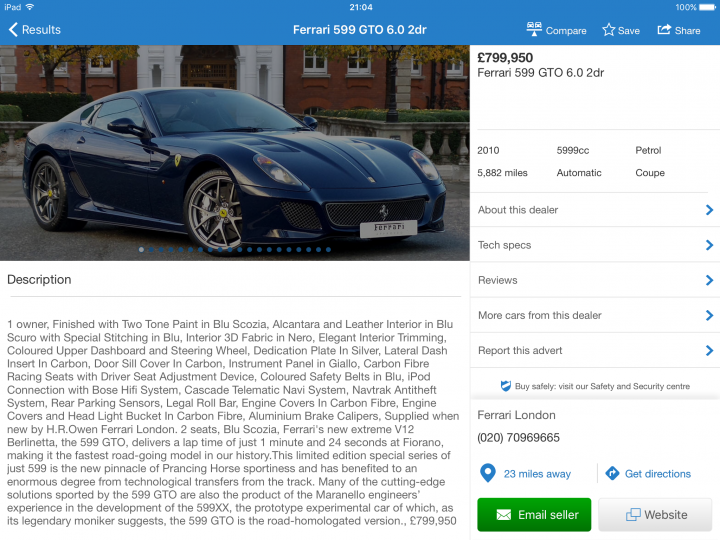 Lots of 599 GTOs for sale - why? - Page 4 - Ferrari V12 - PistonHeads