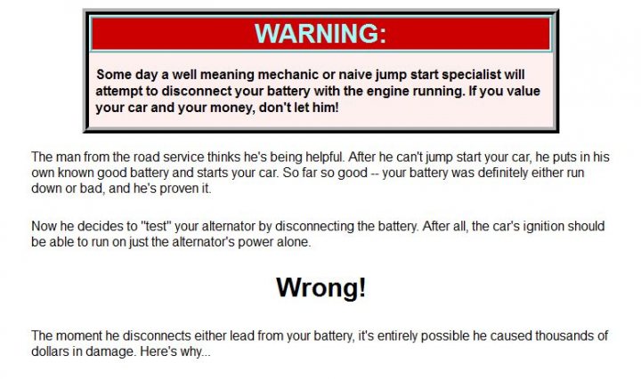 Dead battery, alternator or both? - Page 1 - Home Mechanics - PistonHeads