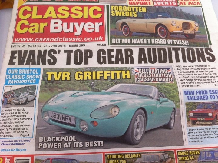 Griff Feature In A Weekly Classic Car Comic - Page 1 - Griffith - PistonHeads