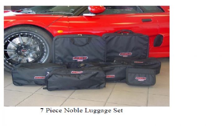 Where can I find noble luggage set and car cover.  - Page 1 - Noble - PistonHeads