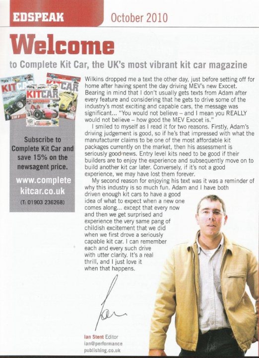 New MEV Exocet Kit car - Page 5 - Kit Cars - PistonHeads