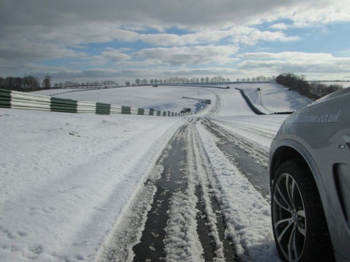 A car driving down a snow covered road - Pistonheads