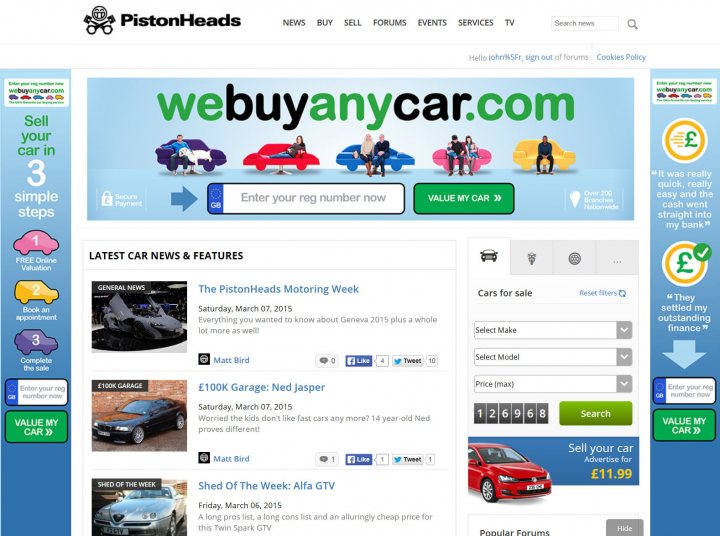 Is this the wrong website? - Page 1 - Website Feedback - PistonHeads