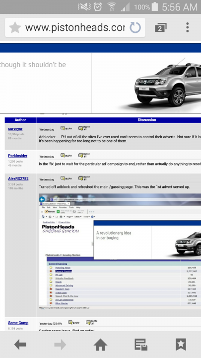 Huge Dacia add blocking all the menus.. - Page 6 - Website Feedback - PistonHeads