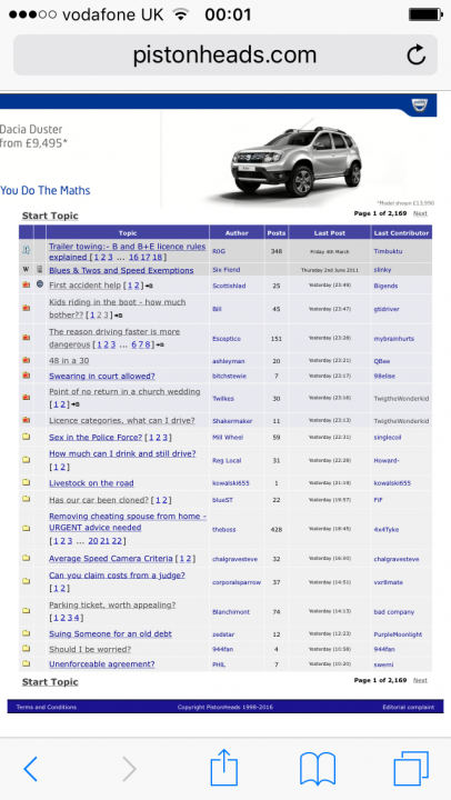 Huge Dacia add blocking all the menus.. - Page 1 - Website Feedback - PistonHeads