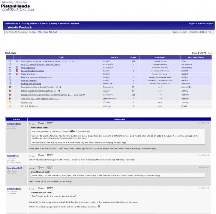 Forums Look Like a School Project - Page 2 - Website Feedback - PistonHeads