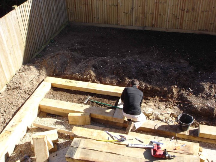 Has anyone build raised border using (new) oak sleepers - Page 1 - Homes, Gardens and DIY - PistonHeads