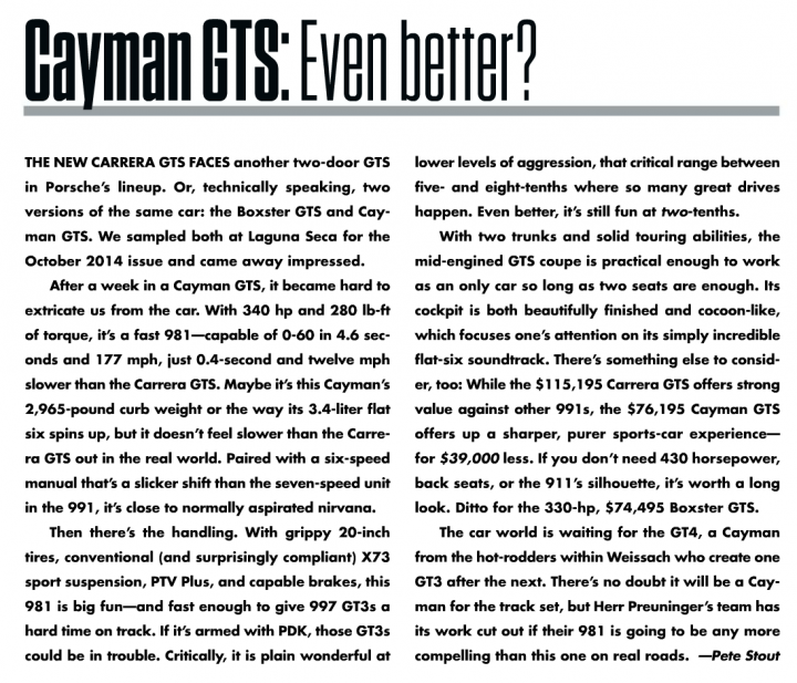 Cayman GTS - Page 105 - Boxster/Cayman - PistonHeads