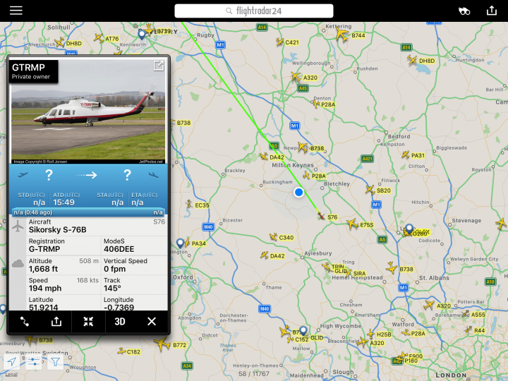 Cool things seen on FlightRadar - Page 18 - Boats, Planes & Trains - PistonHeads