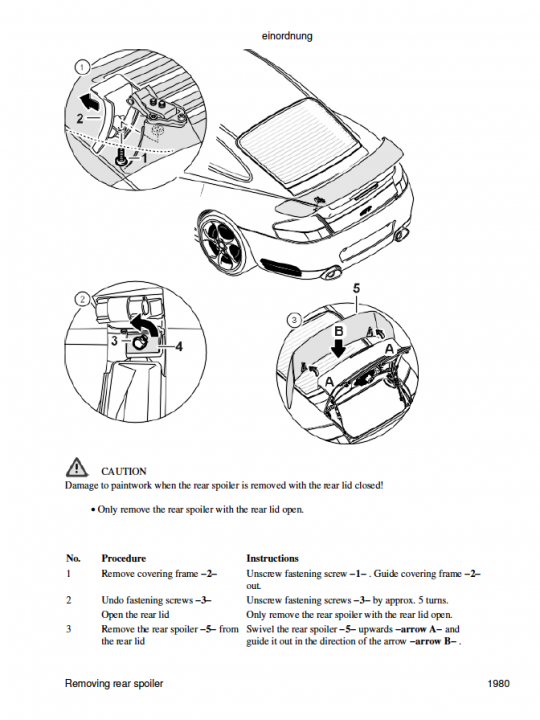 996 gt2 rear spoiler removal - Page 1 - Porsche General - PistonHeads