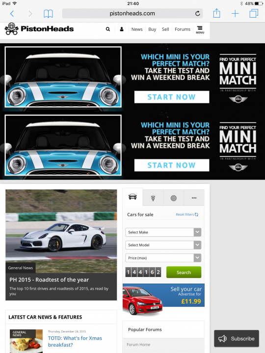 Adblock or Similar to brouse PH - Page 7 - Website Feedback - PistonHeads