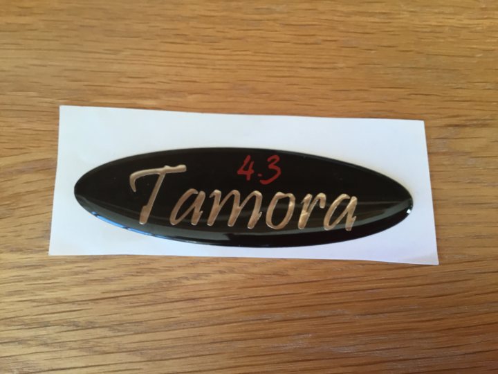 4.3 Tamora rear badge - Page 1 - Tamora, T350 & Sagaris - PistonHeads