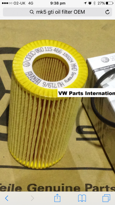 Audi branded Mann and a Mann filter from ECP - Page 1 - General Gassing - PistonHeads