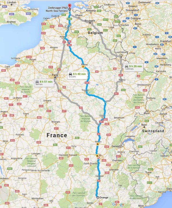 Advice where to stay on way from Orange to Zeebrugge - Page 1 - Holidays & Travel - PistonHeads