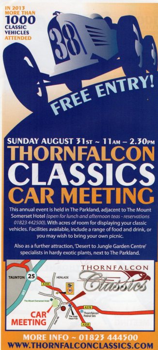 Thornfalcon Classics Car Meet August 31st - Page 1 - South West - PistonHeads