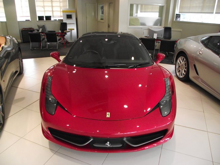 This 458 unless there are two Dark Red Black Roof in the UK and this isn't 