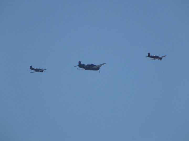 A group of planes flying in the sky - Pistonheads