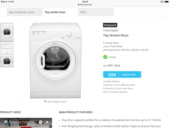 Fire risks prompt tumble dryer recall. - Page 5 - Homes, Gardens and DIY - PistonHeads