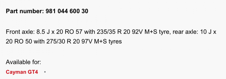 Porsche 981 Boxtser / Cayman 20" tyre choices - P Zero N1s - Page 1 - Boxster/Cayman - PistonHeads