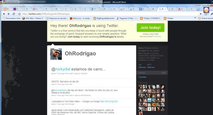 Ohrodrigao Twitter Screens