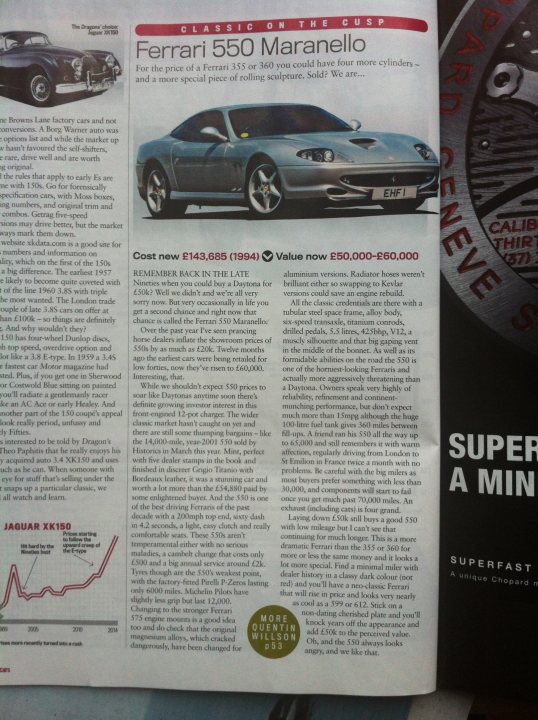 550 Maranello article - they'll be £200k before you know it! - Page 1 - Ferrari V12 - PistonHeads