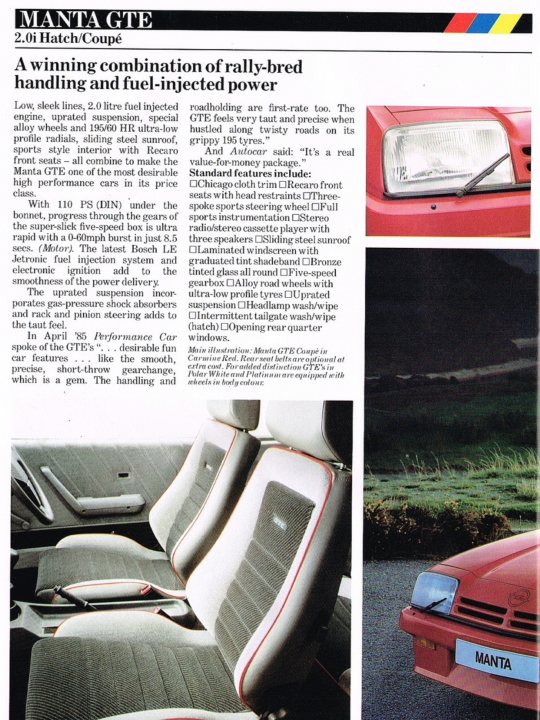RE: Opel Manta GTE: Spotted - Page 3 - General Gassing - PistonHeads