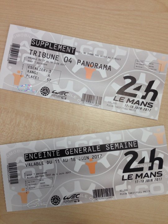 Tickets arrived! - Page 1 - Le Mans - PistonHeads