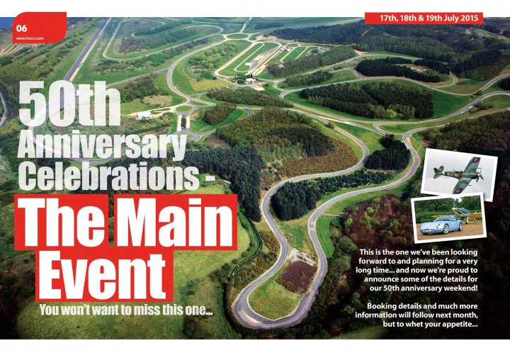 TVRCC 50th Anniversary celebration 17th - 19th July 2015 - Page 1 - TVR Events & Meetings - PistonHeads