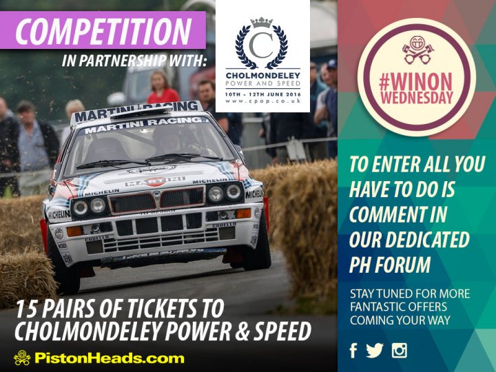 Win on Wednesday: Cholmondeley pageant of power tickets - Page 1 - General Gassing - PistonHeads