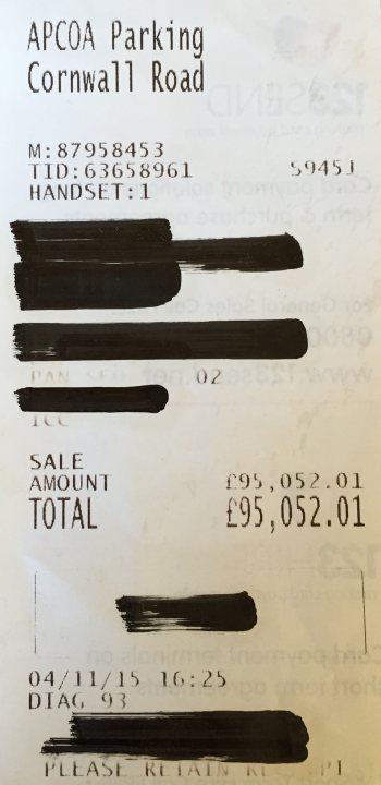 Is this the most costly parking charge so far? - Page 1 - General Gassing - PistonHeads