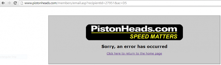 Contact PH Member facility - Broken? - Page 1 - Website Feedback - PistonHeads