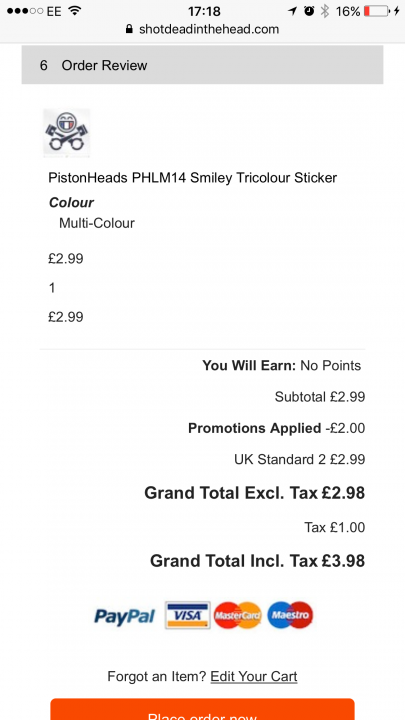 Trying to buy a PH Sticker - Page 1 - PH Shop - PistonHeads