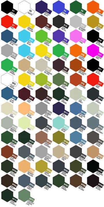 Halfords Car Paint Colour Chart