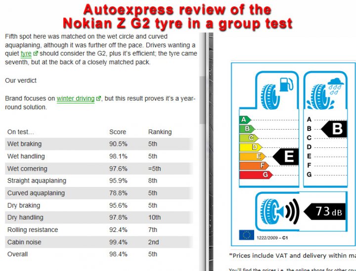 Car Tyre db Noise ratings, are they meaningless? - Page 1 ...