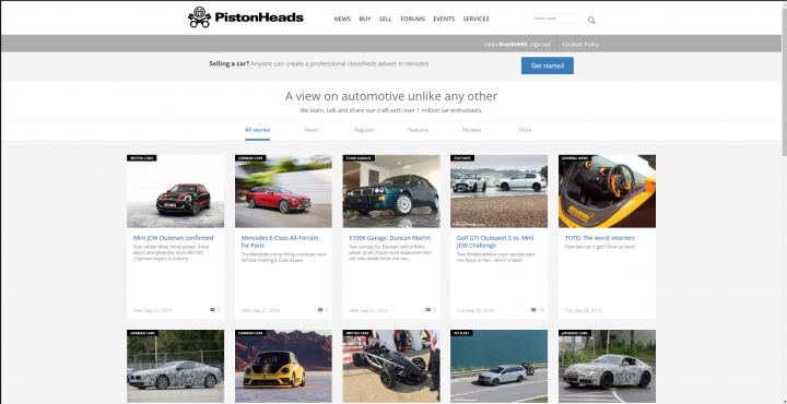 New Homepage test starting Tuesday 20th September - Page 1 - Website Feedback - PistonHeads