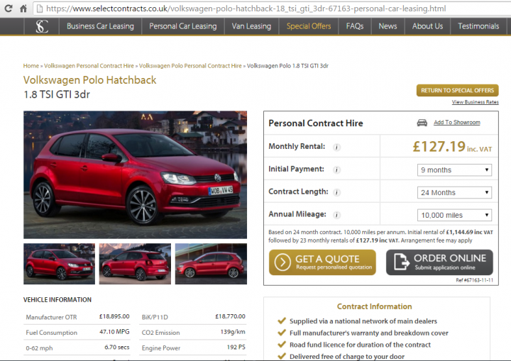 Best Lease Car Deals Available?  (Vol II) - Page 38 - Car Buying - PistonHeads