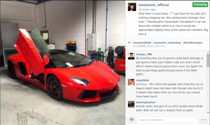 Lord Aleem's Rosso Mars Aventador Roadster 'Petrol Bombed'  - Page 4 - Supercar General - PistonHeads